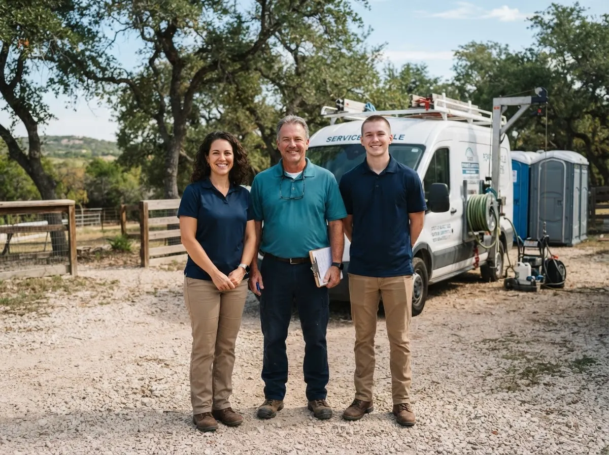 The Restora Portable Toilets team — portable toilet rentals in New Braunfels, TX